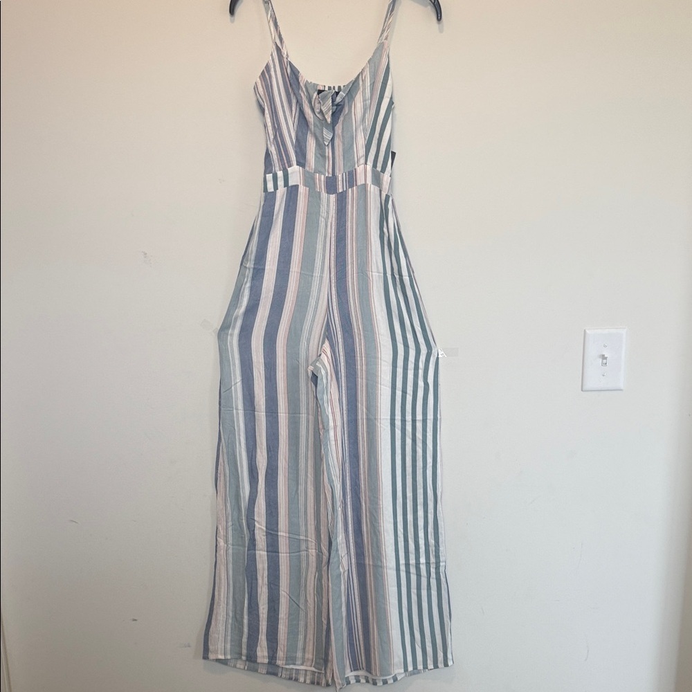 Lulu's Pastel Striped Jumpsuit - Picture 3 of 9